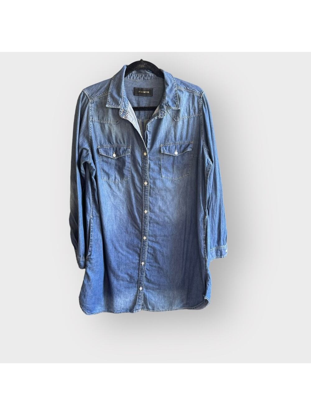 JW Signature Los Angeles denim button up dress